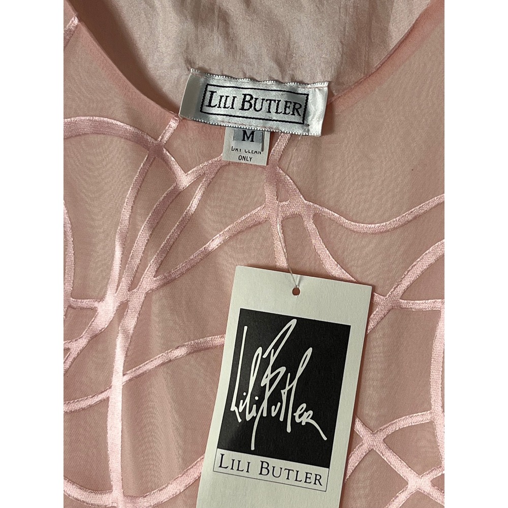 Lili Butler Silk Sleeveless Sheer Pullover Blouse NWT Size M - Picture 4 of 6